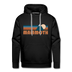 Premium Mammoth, California Hoodie - Retro Mountain Premium Men's Mammoth Sweatshirt / Hoodie - black