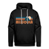 Premium Missoula, Montana Hoodie - Retro Mountain Premium Men's Missoula Sweatshirt / Hoodie - black