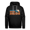 Premium Salida, Colorado Hoodie - Retro Mountain Premium Men's Salida Sweatshirt / Hoodie