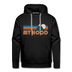 Premium Mount Hood, Oregon Hoodie - Retro Mountain Premium Men's Mount Hood Sweatshirt / Hoodie - black