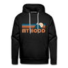 Premium Mount Hood, Oregon Hoodie - Retro Mountain Premium Men's Mount Hood Sweatshirt / Hoodie