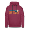 Premium Mount Hood, Oregon Hoodie - Retro Mountain Premium Men's Mount Hood Sweatshirt / Hoodie
