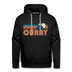 Premium Ouray, Colorado Hoodie - Retro Mountain Premium Men's Ouray Sweatshirt / Hoodie - black