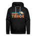 Premium Tahoe, California Hoodie - Retro Mountain Premium Men's Tahoe Sweatshirt / Hoodie - black