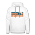 Premium Montana Hoodie - Retro Mountain Premium Men's Montana Sweatshirt / Hoodie - white