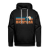 Premium Montana Hoodie - Retro Mountain Premium Men's Montana Sweatshirt / Hoodie - black