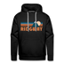 Premium Ridgway, Colorado Hoodie - Retro Mountain Premium Men's Ridgway Sweatshirt / Hoodie - black