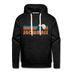 Premium Snowmass, Colorado Hoodie - Retro Mountain Premium Men's Snowmass Sweatshirt / Hoodie - charcoal grey