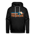 Premium Telluride, Colorado Hoodie - Retro Mountain Premium Men's Telluride Sweatshirt / Hoodie - black