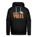 Premium Vail, Colorado Hoodie - Retro Mountain Premium Men's Vail Sweatshirt / Hoodie - black