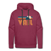 Premium Vail, Colorado Hoodie - Retro Mountain Premium Men's Vail Sweatshirt / Hoodie - burgundy