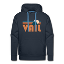 Premium Vail, Colorado Hoodie - Retro Mountain Premium Men's Vail Sweatshirt / Hoodie - navy