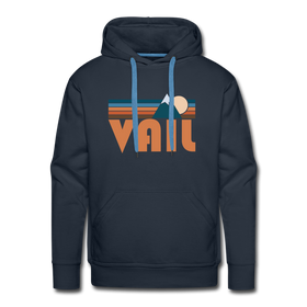 Premium Vail, Colorado Hoodie - Retro Mountain Premium Men's Vail Sweatshirt / Hoodie