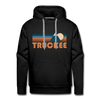 Premium Truckee, California Hoodie - Retro Mountain Premium Men's Truckee Sweatshirt / Hoodie - black
