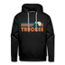 Premium Truckee, California Hoodie - Retro Mountain Premium Men's Truckee Sweatshirt / Hoodie - black