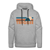 Premium Truckee, California Hoodie - Retro Mountain Premium Men's Truckee Sweatshirt / Hoodie