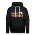 Premium Vermont Hoodie - Retro Mountain Premium Men's Vermont Sweatshirt / Hoodie - charcoal grey