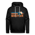 Premium Whistler, Canada Hoodie - Retro Mountain Premium Men's Whistler Sweatshirt / Hoodie - black