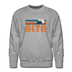 Premium Alta, Utah Sweatshirt - Retro Mountain Premium Men's Alta Sweatshirt - heather grey