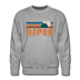 Premium Aspen, Colorado Sweatshirt - Retro Mountain Premium Men's Aspen Sweatshirt - heather grey