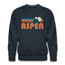 Premium Aspen, Colorado Sweatshirt - Retro Mountain Premium Men's Aspen Sweatshirt - navy