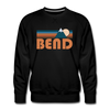 Premium Bend, Oregon Sweatshirt - Retro Mountain Premium Men's Bend Sweatshirt