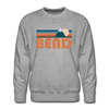 Premium Bend, Oregon Sweatshirt - Retro Mountain Premium Men's Bend Sweatshirt