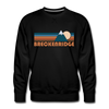 Premium Breckenridge, Colorado Sweatshirt - Retro Mountain Premium Men's Breckenridge Sweatshirt - black