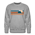 Premium Breckenridge, Colorado Sweatshirt - Retro Mountain Premium Men's Breckenridge Sweatshirt - heather grey