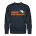 Premium Breckenridge, Colorado Sweatshirt - Retro Mountain Premium Men's Breckenridge Sweatshirt - navy