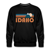 Premium Idaho Sweatshirt - Retro Mountain Premium Men's Idaho Sweatshirt