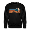 Premium Keystone, Colorado Sweatshirt - Retro Mountain Premium Men's Keystone Sweatshirt