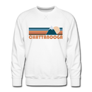 Premium Chattanooga, Tennessee Sweatshirt - Retro Mountain Premium Men's Chattanooga Sweatshirt - white