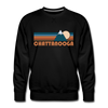 Premium Chattanooga, Tennessee Sweatshirt - Retro Mountain Premium Men's Chattanooga Sweatshirt - black