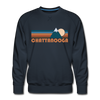Premium Chattanooga, Tennessee Sweatshirt - Retro Mountain Premium Men's Chattanooga Sweatshirt