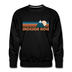 Premium Jackson Hole, Wyoming Sweatshirt - Retro Mountain Premium Men's Jackson Hole Sweatshirt - black