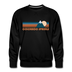 Premium Colorado Springs, Colorado Sweatshirt - Retro Mountain Premium Men's Colorado Springs Sweatshirt - black