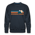 Premium Colorado Springs, Colorado Sweatshirt - Retro Mountain Premium Men's Colorado Springs Sweatshirt - navy