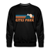 Premium Estes Park, Colorado Sweatshirt - Retro Mountain Premium Men's Estes Park Sweatshirt - black