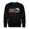 Premium Estes Park, Colorado Sweatshirt - Retro Mountain Premium Men's Estes Park Sweatshirt - black