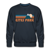 Premium Estes Park, Colorado Sweatshirt - Retro Mountain Premium Men's Estes Park Sweatshirt