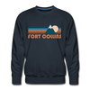 Premium Fort Collins, Colorado Sweatshirt - Retro Mountain Premium Men's Fort Collins Sweatshirt - navy