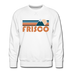 Premium Frisco, Colorado Sweatshirt - Retro Mountain Premium Men's Frisco Sweatshirt - white