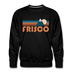 Premium Frisco, Colorado Sweatshirt - Retro Mountain Premium Men's Frisco Sweatshirt - black