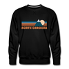 Premium North Carolina Sweatshirt - Retro Mountain Premium Men's North Carolina Sweatshirt - black