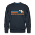 Premium North Carolina Sweatshirt - Retro Mountain Premium Men's North Carolina Sweatshirt - navy