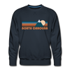 Premium North Carolina Sweatshirt - Retro Mountain Premium Men's North Carolina Sweatshirt - navy