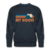 Premium Mount Hood, Oregon Sweatshirt - Retro Mountain Premium Men's Mount Hood Sweatshirt - navy