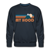 Premium Mount Hood, Oregon Sweatshirt - Retro Mountain Premium Men's Mount Hood Sweatshirt - navy