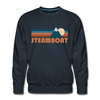 Premium Steamboat, Colorado Sweatshirt - Retro Mountain Premium Men's Steamboat Sweatshirt - navy